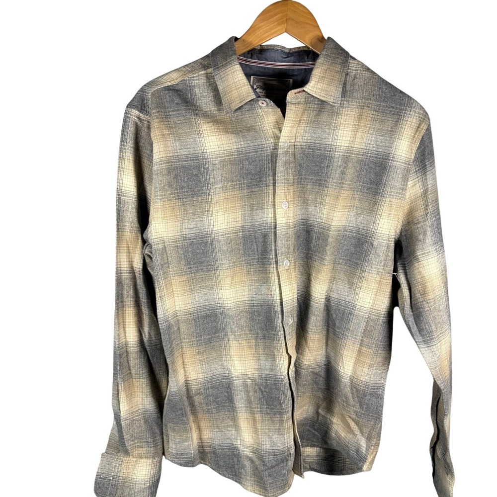 NWT Flag & Anthem Men's Plaid Long‎ Sleeve Button Down Shirt M